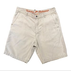 Tommy Bahamas Khaki Shorts. 34 waist,10 in. Inseam